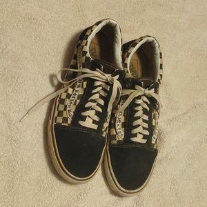 Customized checkered Vans